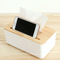 Multifunctional toilet paper napkins plastic wooden box